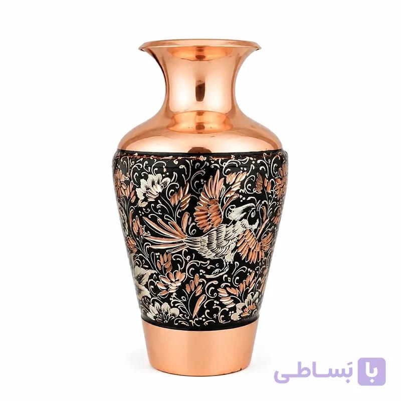 گلدان اناری الماس تراش آبکاری نقره کاظمی — تصویر 1