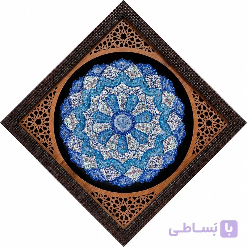 بشقاب میناکاری مشبک 30 دیواری — تصویر 1