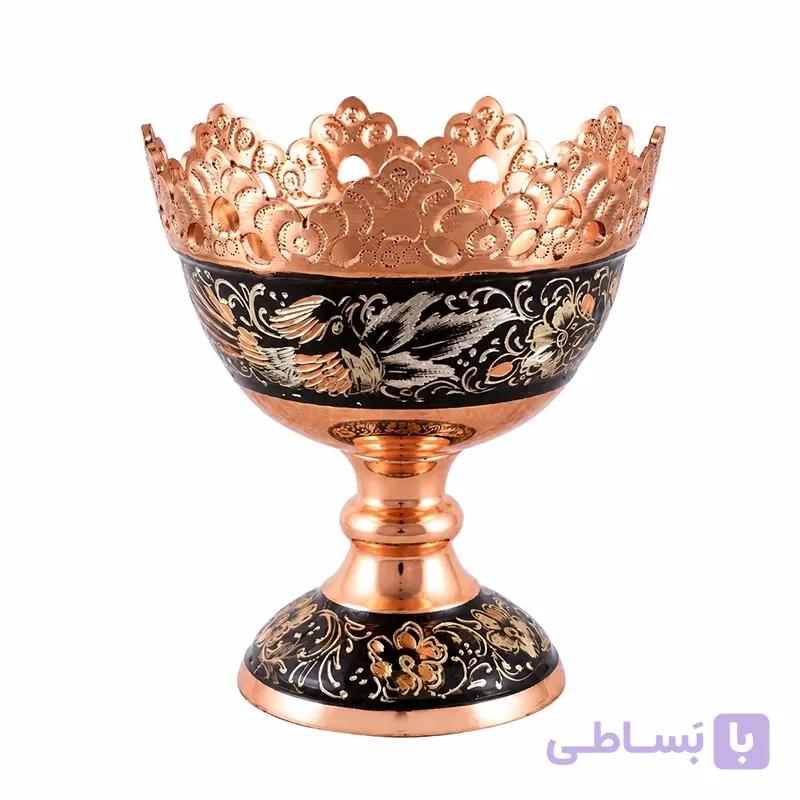 آجیل خوری الماس تراش آبکاری نقره ۱۳ کاظمی — تصویر 1
