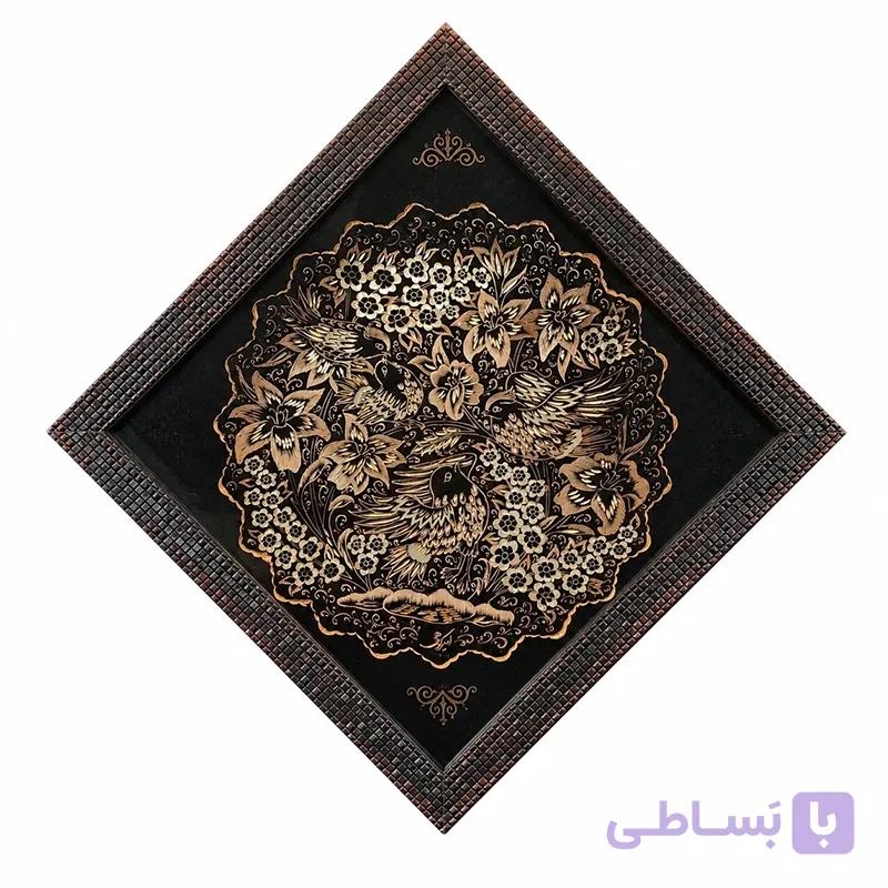 بشقاب الماس تراش 30 دیواری طرح ۲ — تصویر 1