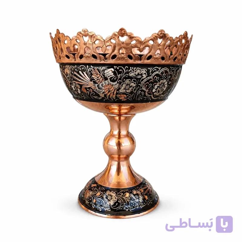 آجیل خوری الماس تراش آبکاری نقره ۲۵ کاظمی — تصویر 1