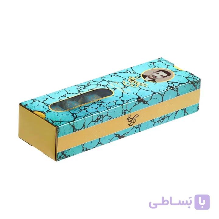 گز لقمه پسته 28 درصد جعبه کشویی طرح کاشی — تصویر 1
