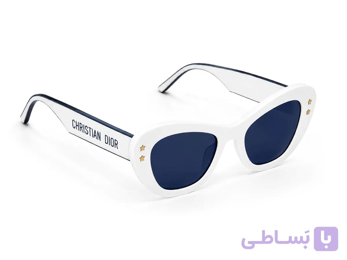 عینک آفتابی زنانه کریستین دیور (Christian Dior) مدل B3U 02 اسیتیت (سفید)