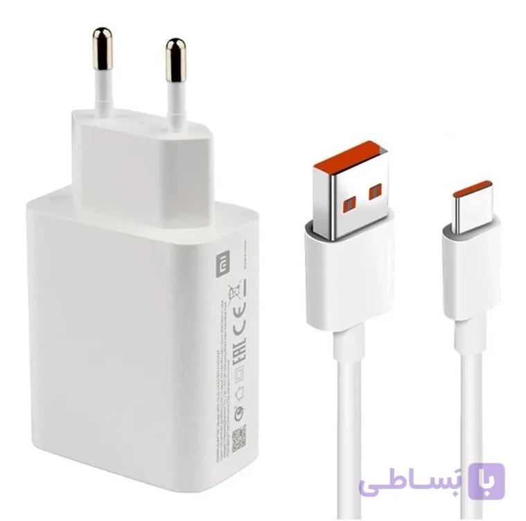 شارژر ۳۳ وات شیائومی با کابل اصل — تصویر 1