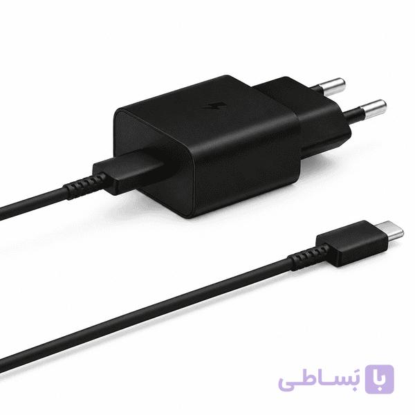 شارژر سامسونگ مدل EP-T1510 توان 15 وات دو پین همراه کابل — تصویر 1