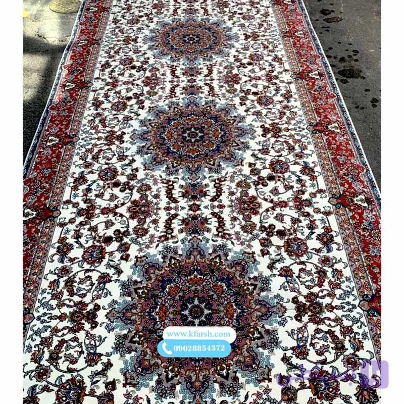 فرش کناره 700 شانه ترنج دار کرم — تصویر 1