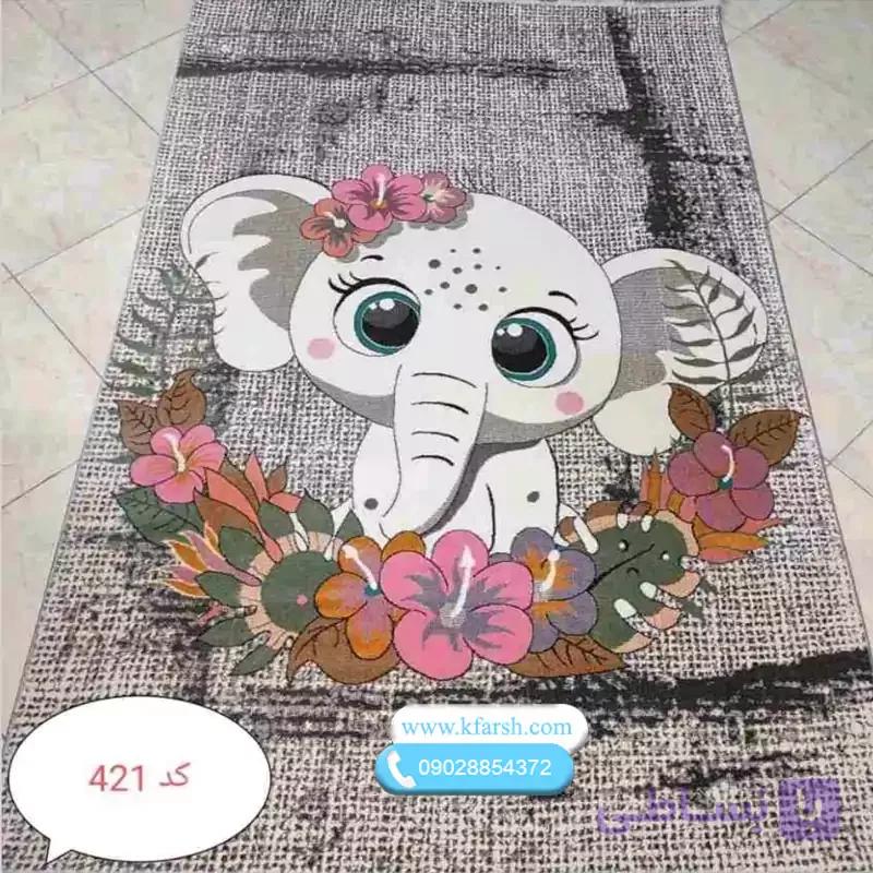 فرش عروسکی اتاق کودک دخترانه کد 421