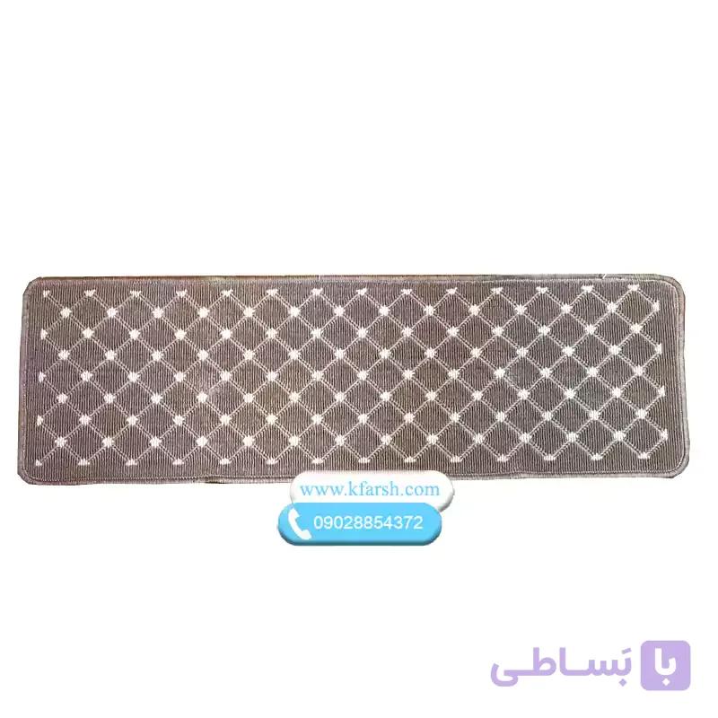 گلیم پله تکی شیک رنگ بژ به همراه ست پاگرد کد 783 — تصویر 1