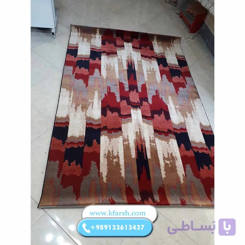 فرش فانتزی اتاق خواب کرم قرمز — تصویر 1
