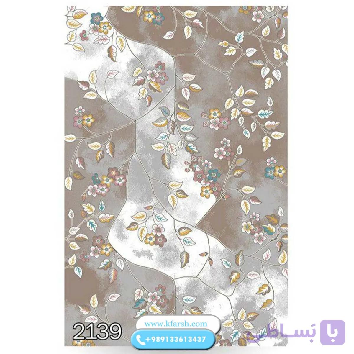 فرش اتاق خواب طرح شاخه برگ پاییزی — تصویر 1