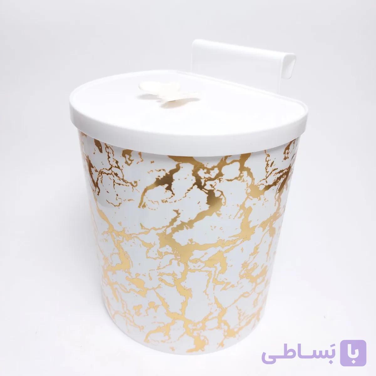 سطل زباله کابینت رزمن ماربل کد 75 — تصویر 1