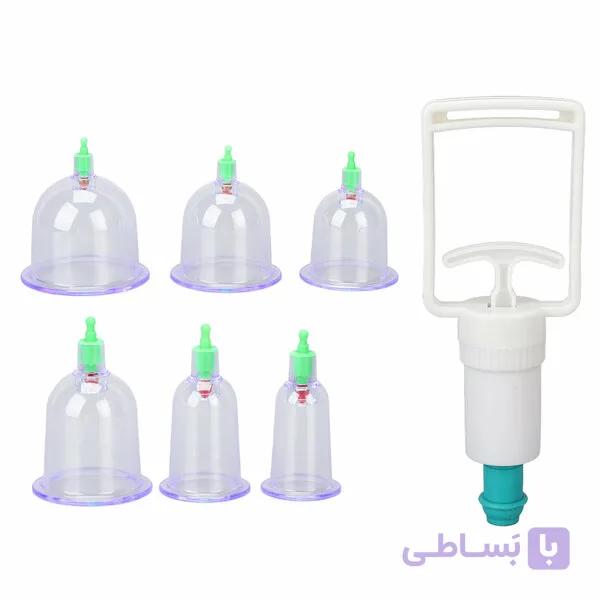 بادکش بدن طبی 6 سر (بادکشی و حجامت) — تصویر 1