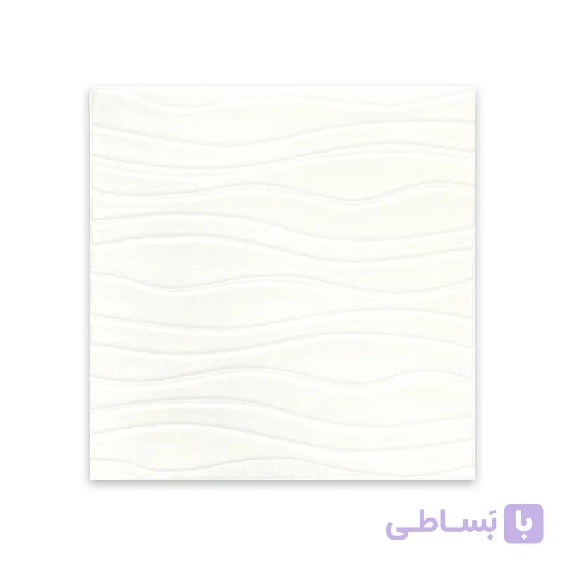 دیوارپوش فومی طرح موج سفید کد 640-9 — تصویر 1