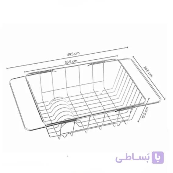 آبچکان کشویی روی سینک استیل کد 5 — تصویر 1