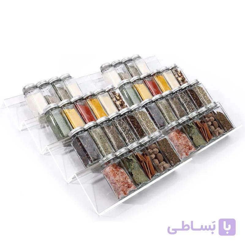 استند مکارتی شفاف (نظم دهنده شیشه ادویه داخل کشو) — تصویر 1