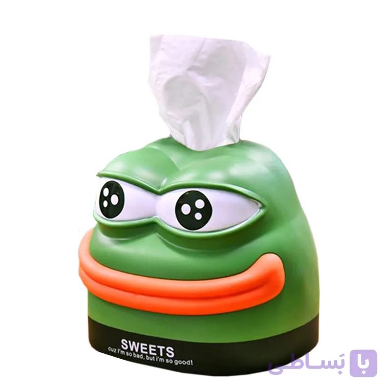 جا دستمال کاغذی فانتزی طرح قورباغه کد Frog15 — تصویر 1
