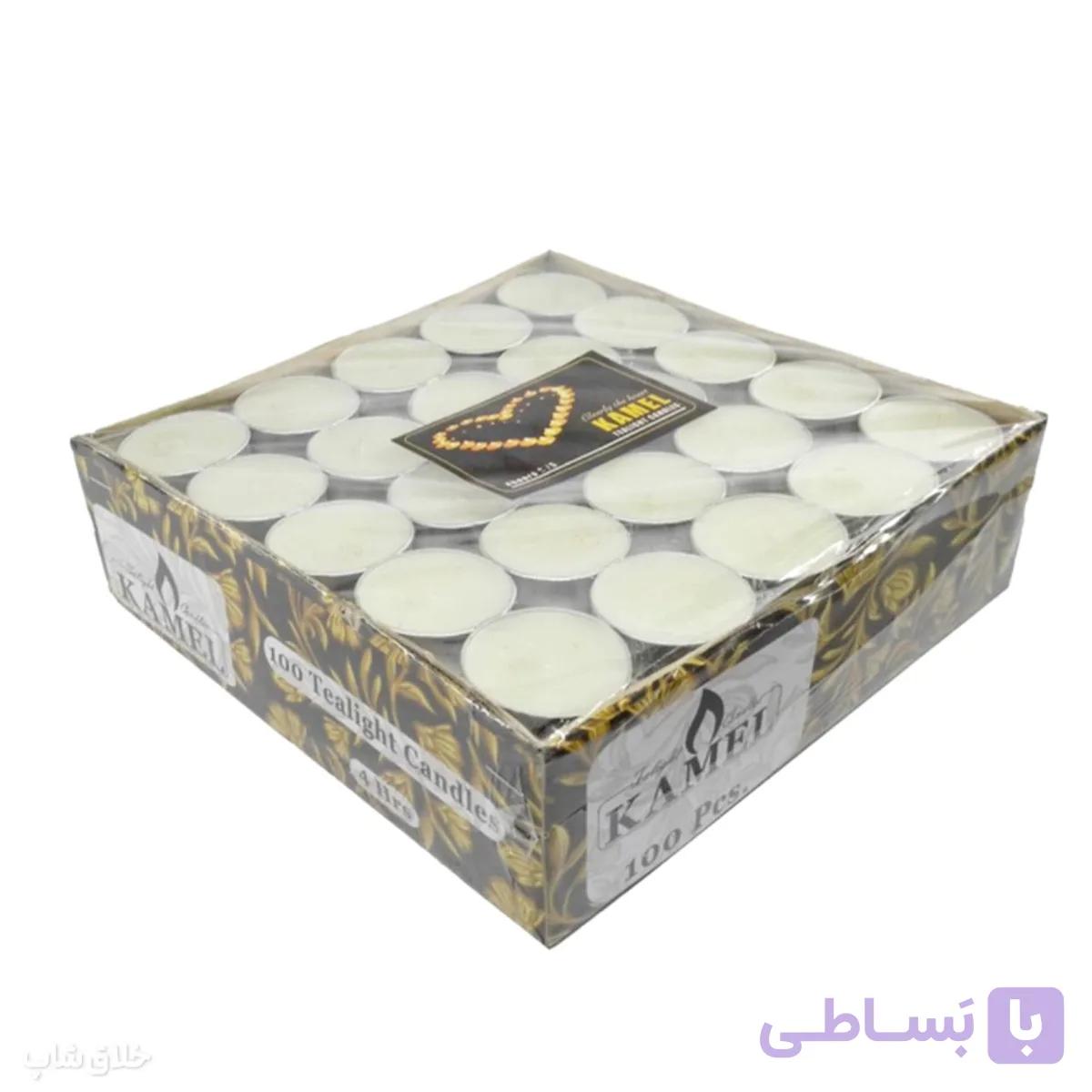 شمع وارمر بسته 100 عددی سفید — تصویر 1