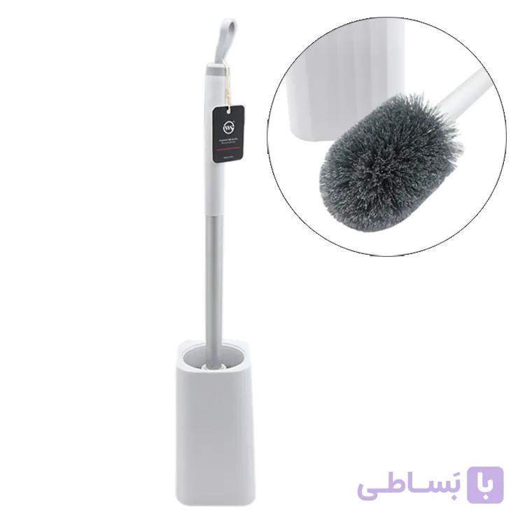 برس توالت شور دسته آلومینیوم استند دار پایه بلند WS-2033 — تصویر 1