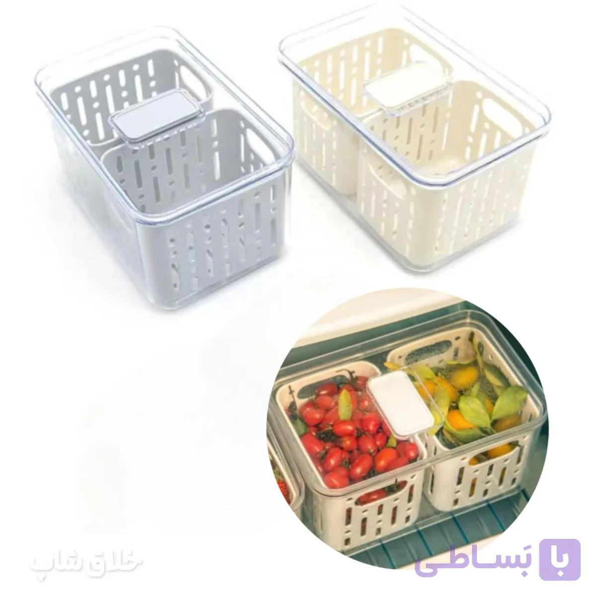 باکس یخچالی سبد دار DENZI (باکس میوه ، خیارشور ، زیتون و پنیر) — تصویر 1
