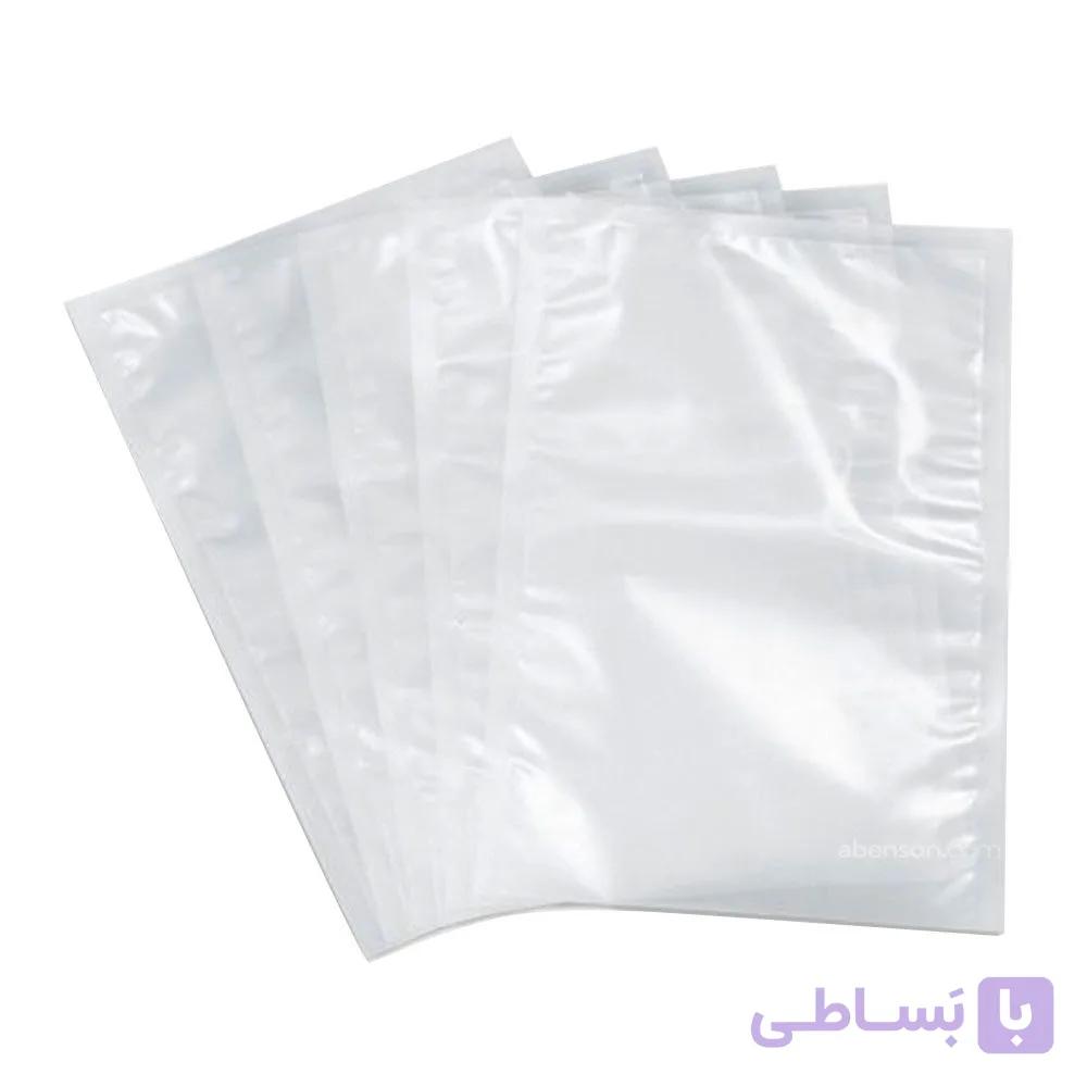 پلاستیک و کیسه مخصوص دستگاه وکیوم کیسه فریزر کوچک 15×25 سانتی 10 عددی — تصویر 1