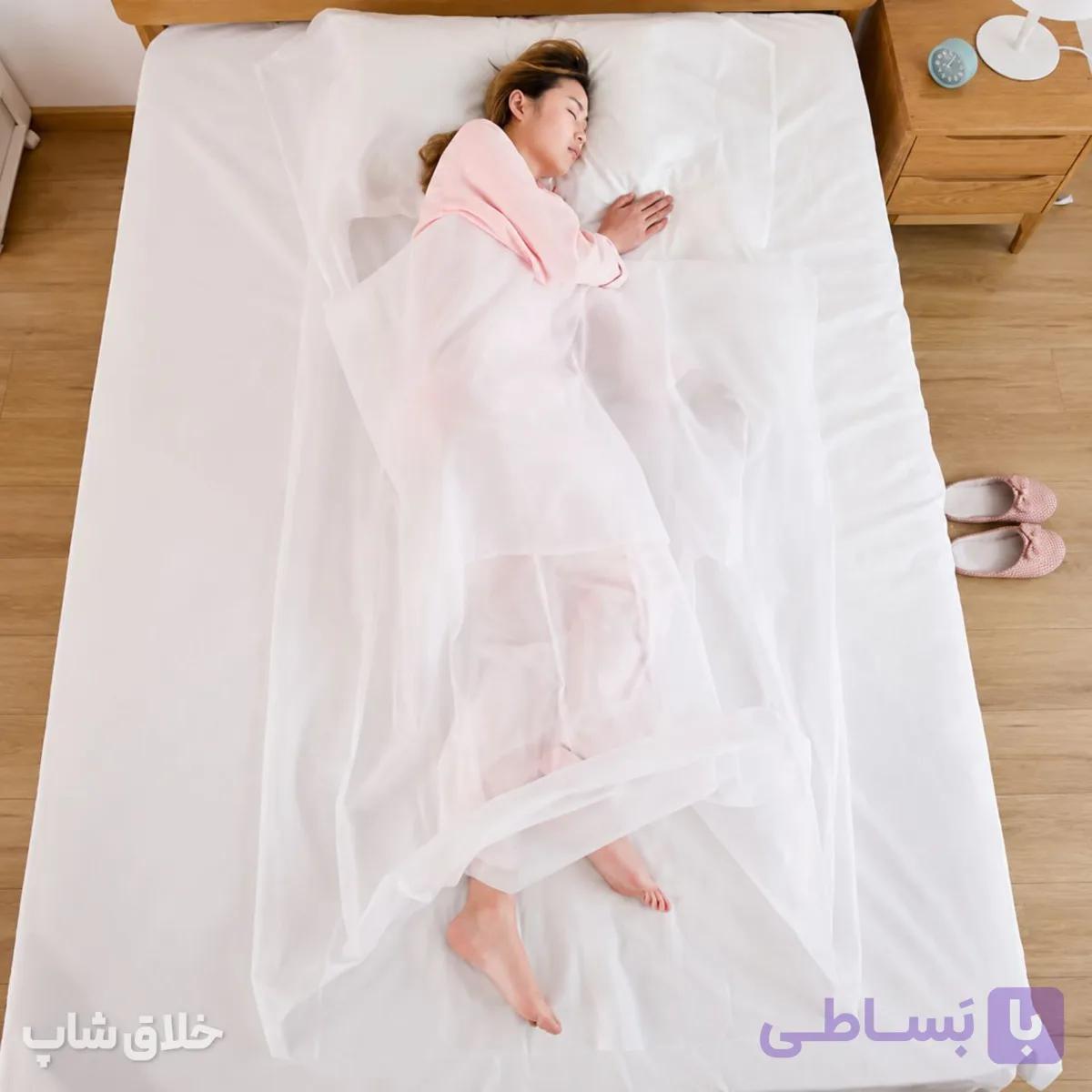 ست روتختی ملحفه و روبالشی مسافرتی (سرویس خواب سفری 1 نفره) — تصویر 1