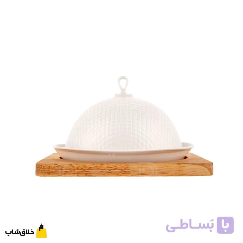 کره خوری سرامیک چوبی ریور طرح گرد کد 9569 — تصویر 1