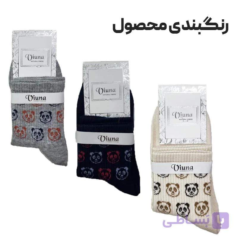 جوراب زنانه نیم ساق Viona بوکله پاندا کد 2855 — تصویر 1