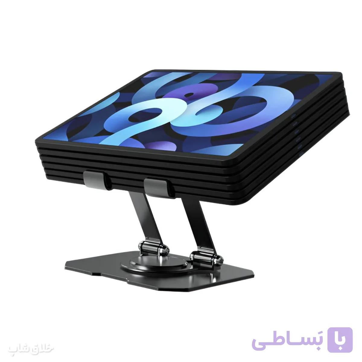 پایه نگهدارنده لپ تاپ و تبلت فلزی تاشو – استند لپ تاپ K21 — تصویر 1