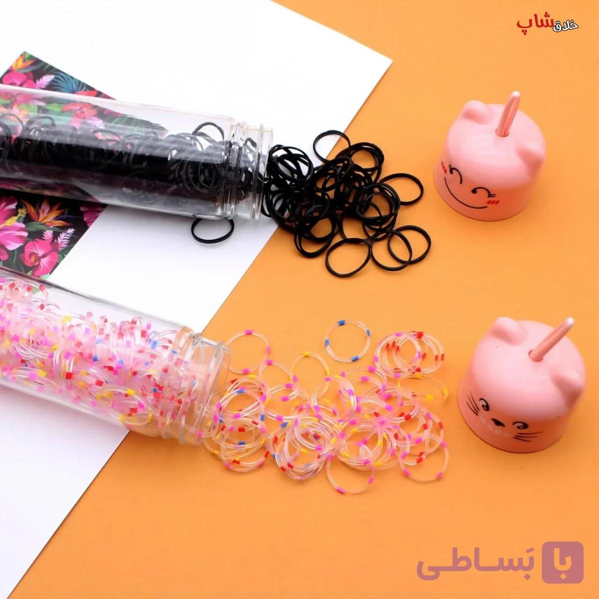 کش مو چهل گیس دخترانه ضخیم 200 عددی بسته فانتزی — تصویر 1