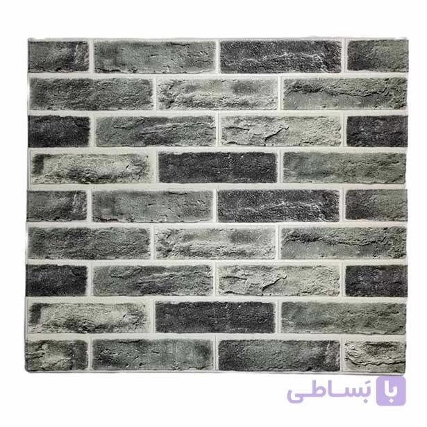 دیوارپوش فومی طرح آجری طوسی 68*70 — تصویر 1