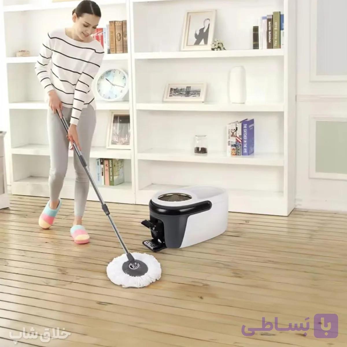 زمین شوی پدالی چرخشی WS مدل حرفه ای کد WS-400 — تصویر 1