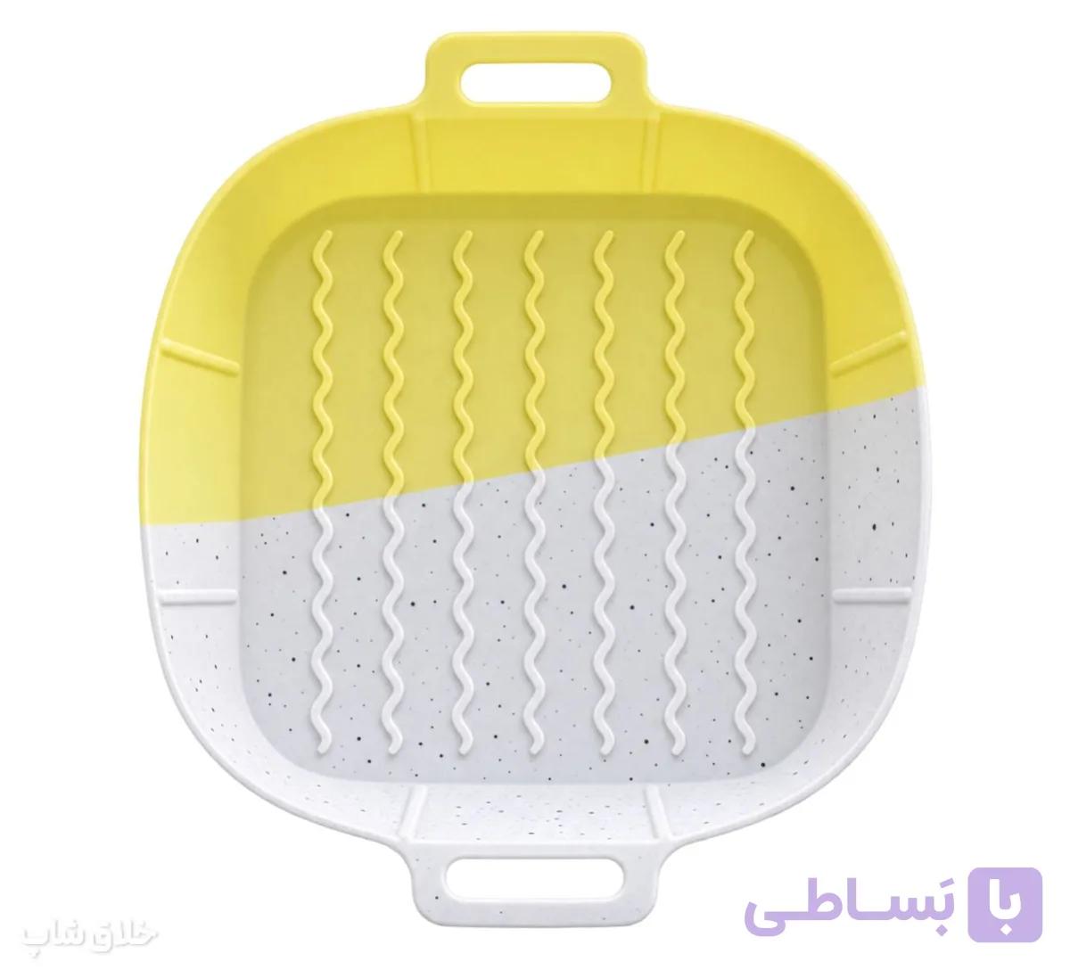 ظرف سیلیکونی هواپز سایز 20 و 24 مربع (دارای فودگرید سرخ کن بدون روغن) کد X206 — تصویر 1