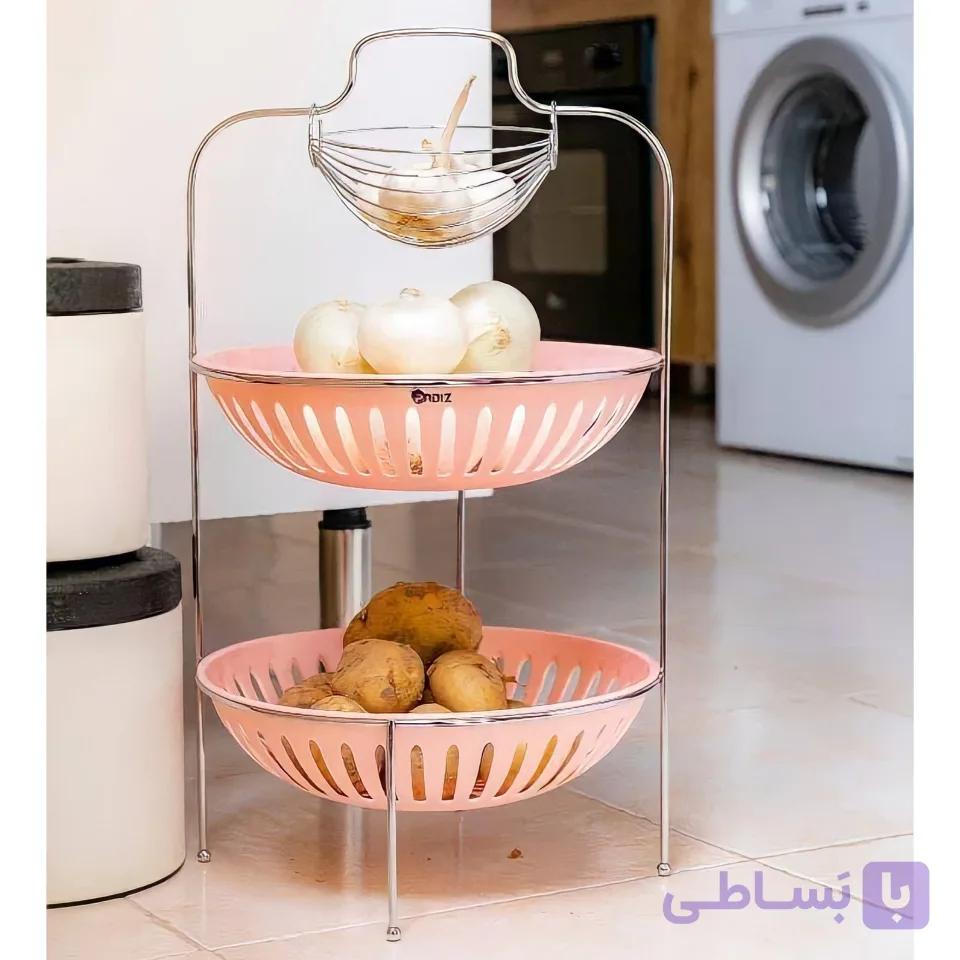 سبد سیب زمینی و پیاز دو طبقه مدل P8 — تصویر 1