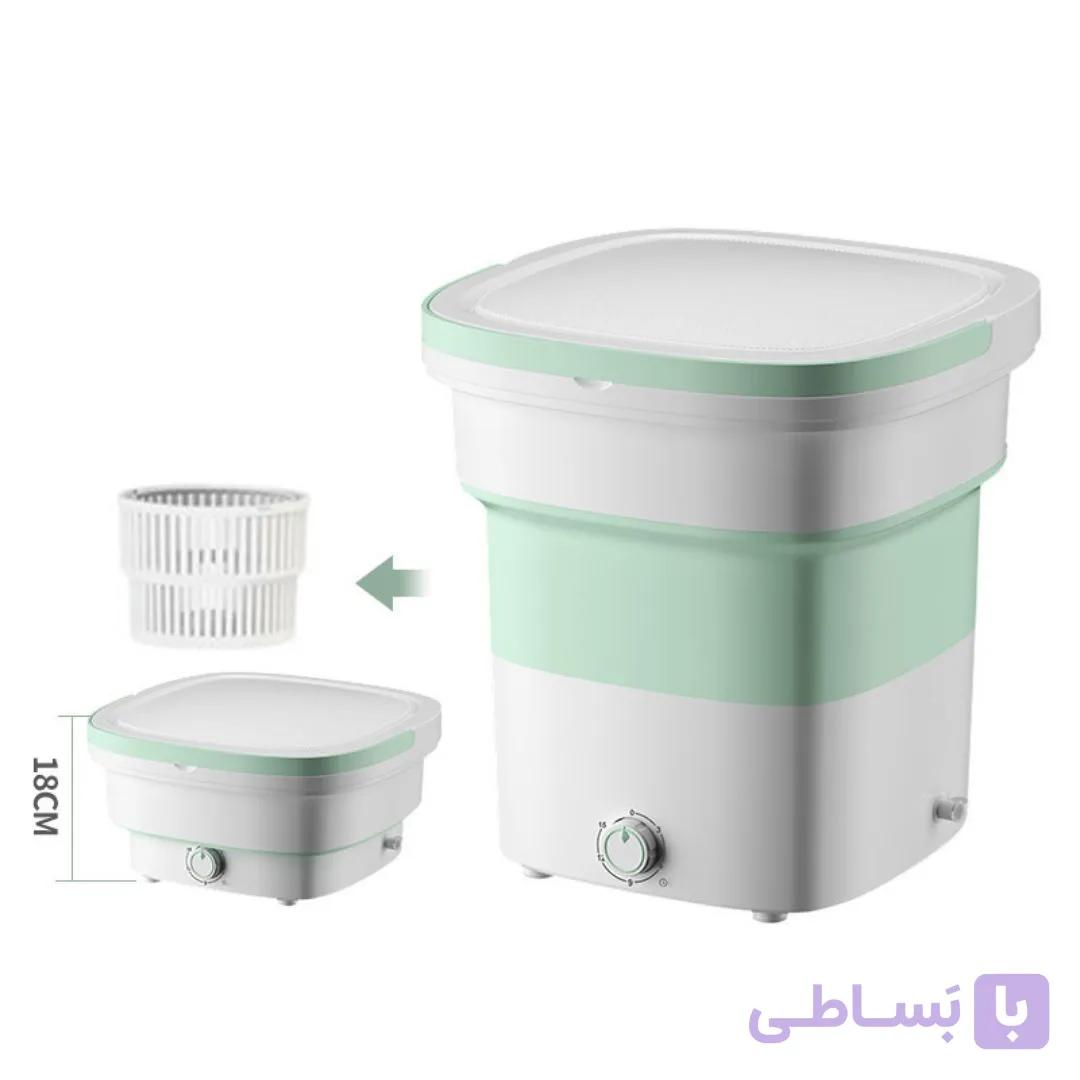 ماشین لباسشویی تاشو قابل حمل مسافرتی حرفه ای خشک کن دار 4 کیلویی MP-2690 — تصویر 1