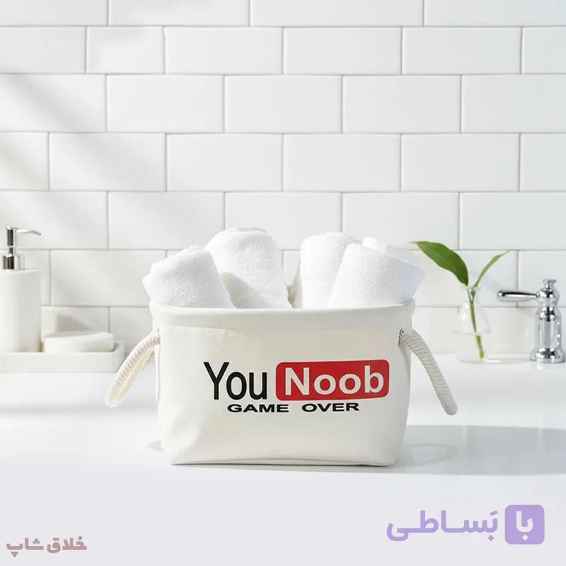 باکس پارچه ای نظم دهنده حوله و دستمال — تصویر 1