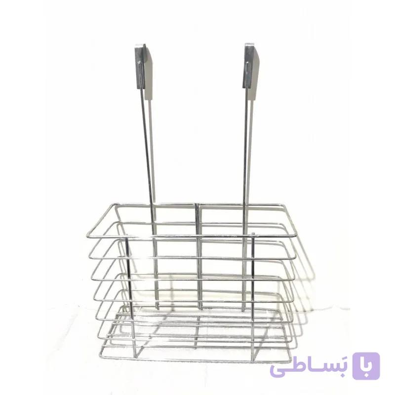 سبد جای مواد شوینده کابینتی استیل کد 2051 — تصویر 1