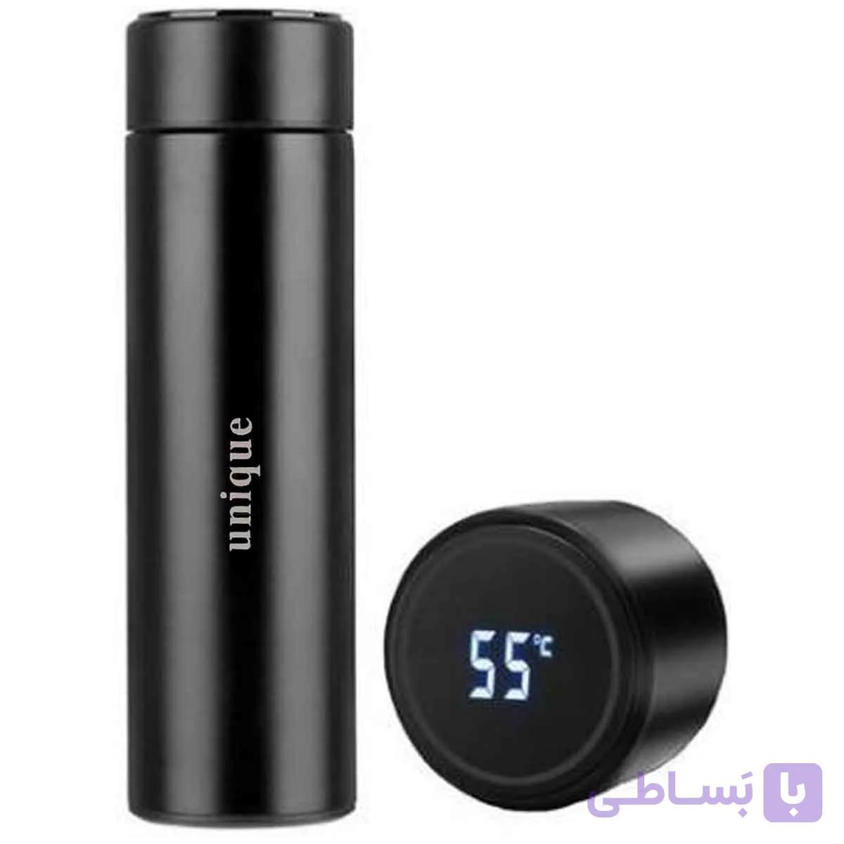 فلاسک نیم لیتری دماسنج دار یونیک کد 0909 FD — تصویر 1