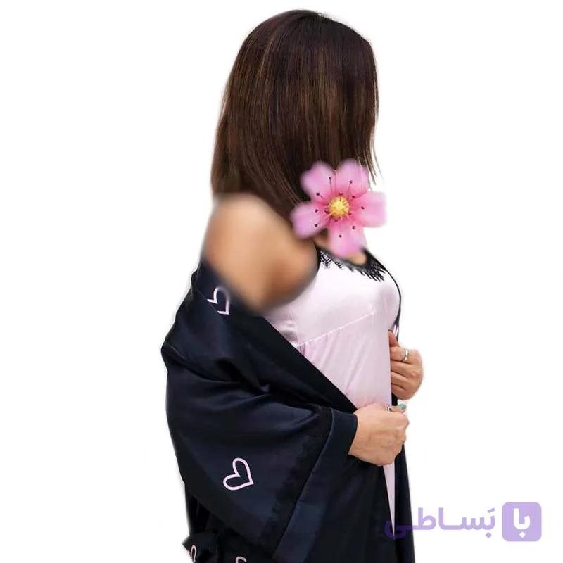 لباس خواب روبدوشامبر و پیراهن ساتن کد 2982 — تصویر 1