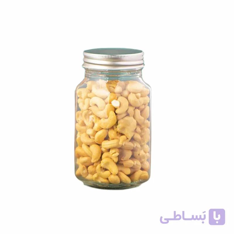 جار شیشه ای چهارگوش درب کانتینری سایز 4 کد 15 — تصویر 1