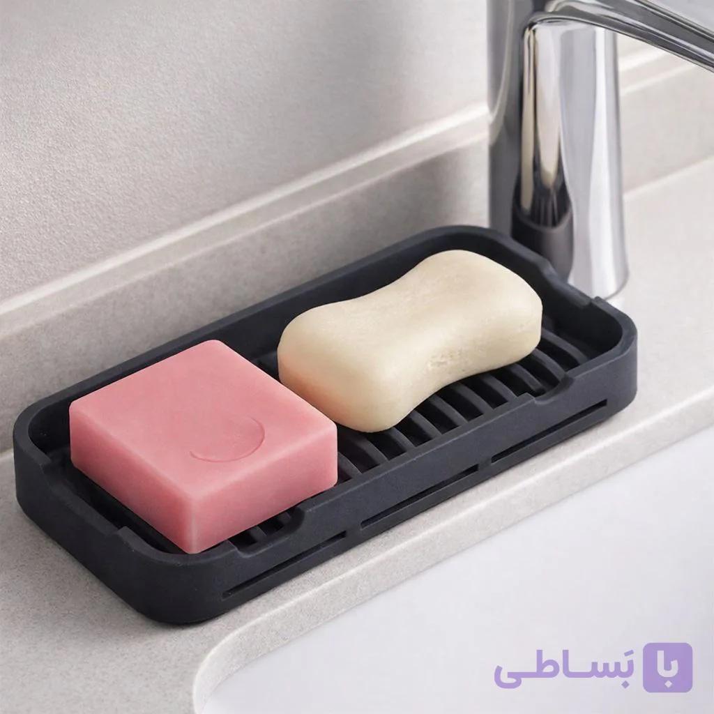 جا اسکاچی سیلیکونی و آبگیر صابون و اسکاچ WS63 — تصویر 1