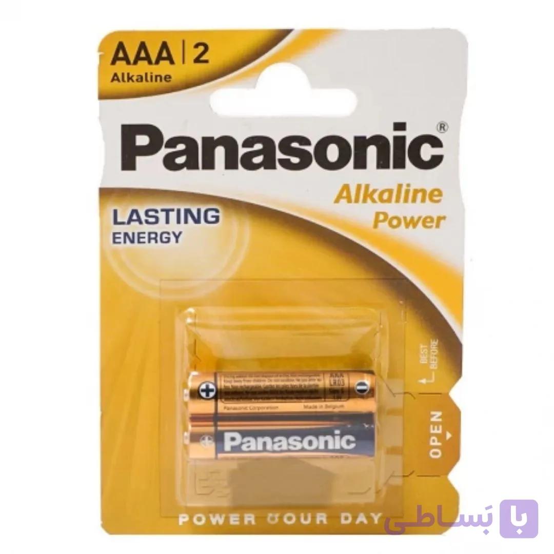 باتری نیم قلمی پاناسونیک آلکالاین اصلی پک 2 عددی Panasonic LR03APB — تصویر 1