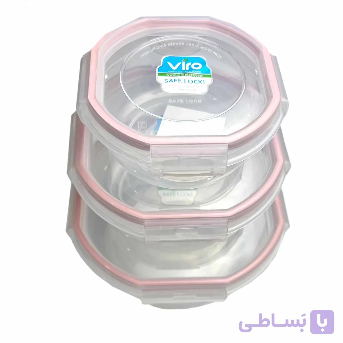 ظروف نگهداری غذا 3 عددی ویرو کد 306 — تصویر 1