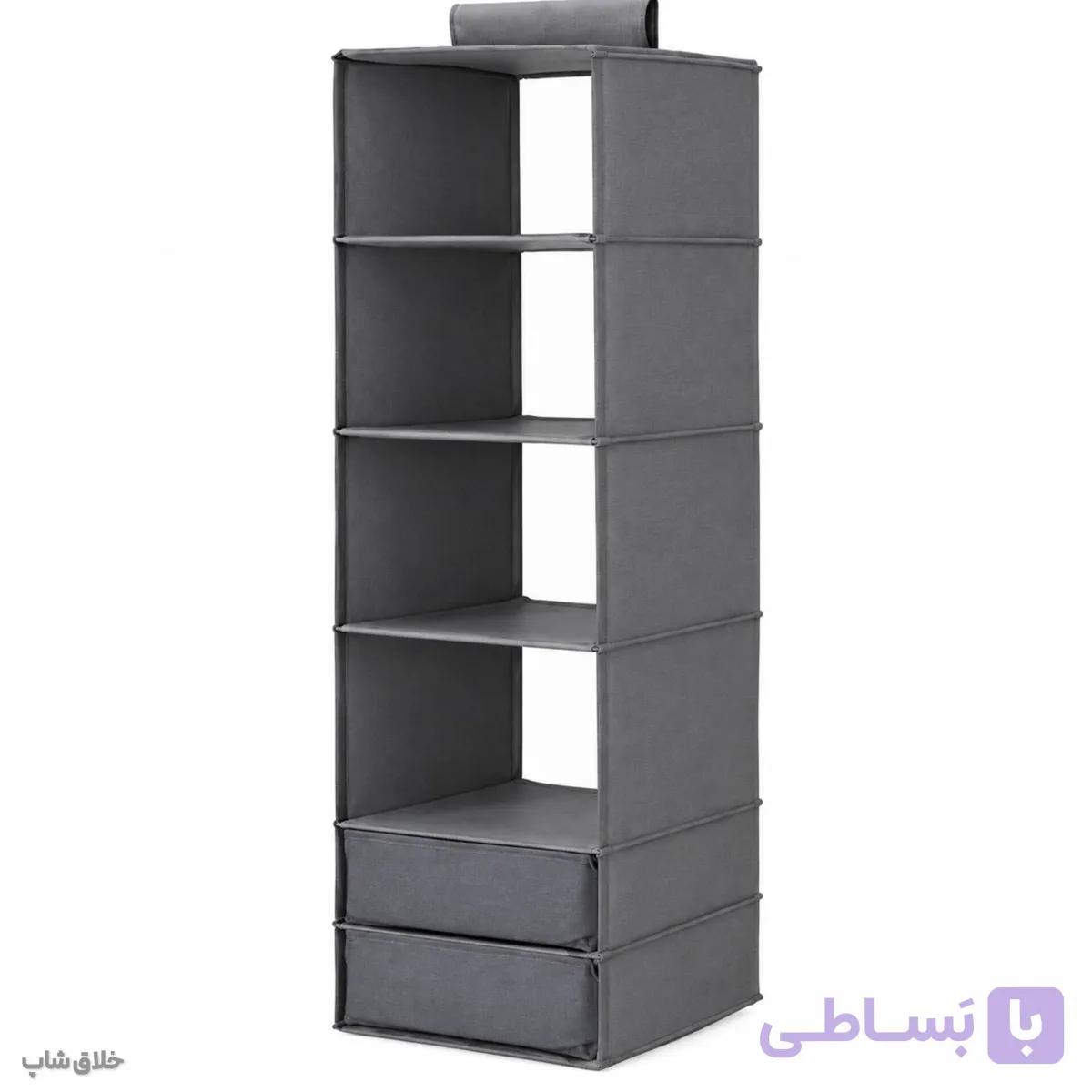 نظم دهنده کمد 6 طبقه 2 کشو آویز — تصویر 1