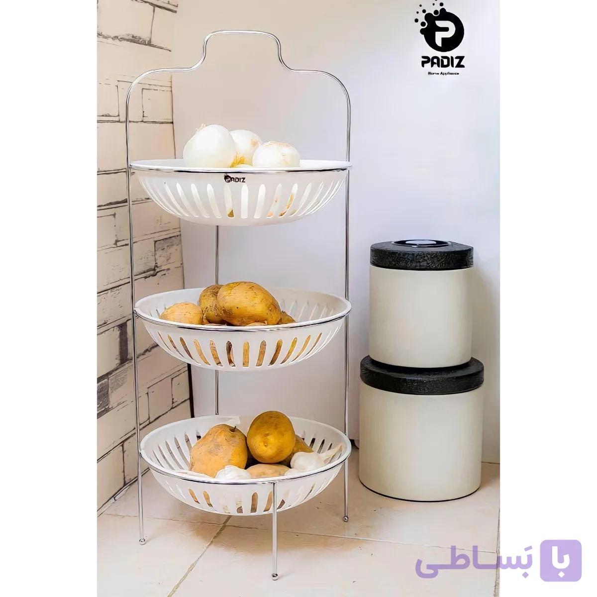 سبد سیب زمینی و پیاز سه طبقه مدل P12 — تصویر 1