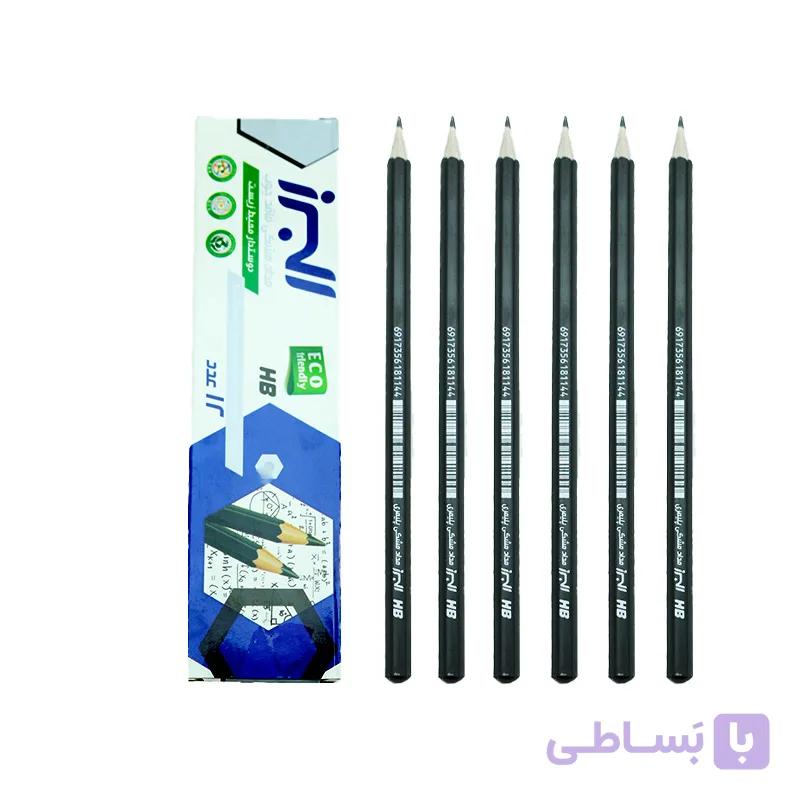 مداد مشکی پلیمری البرز (6 عددی) Alborz Graphite Pencil — تصویر 1