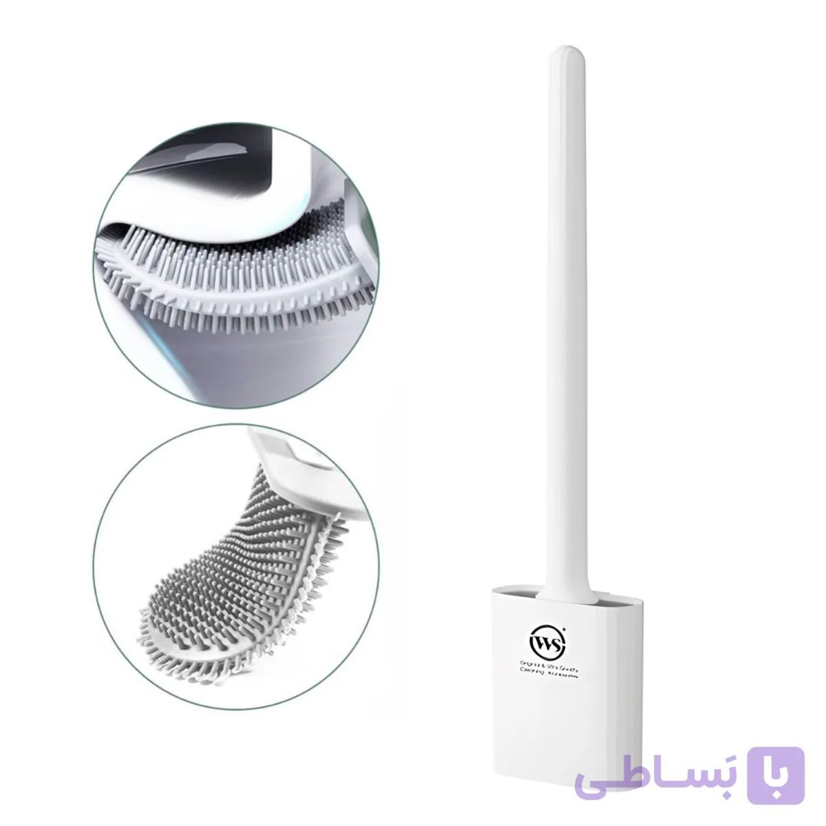 برس توالت شوی سیلیکونی فرنگی مدل WS-113M — تصویر 1