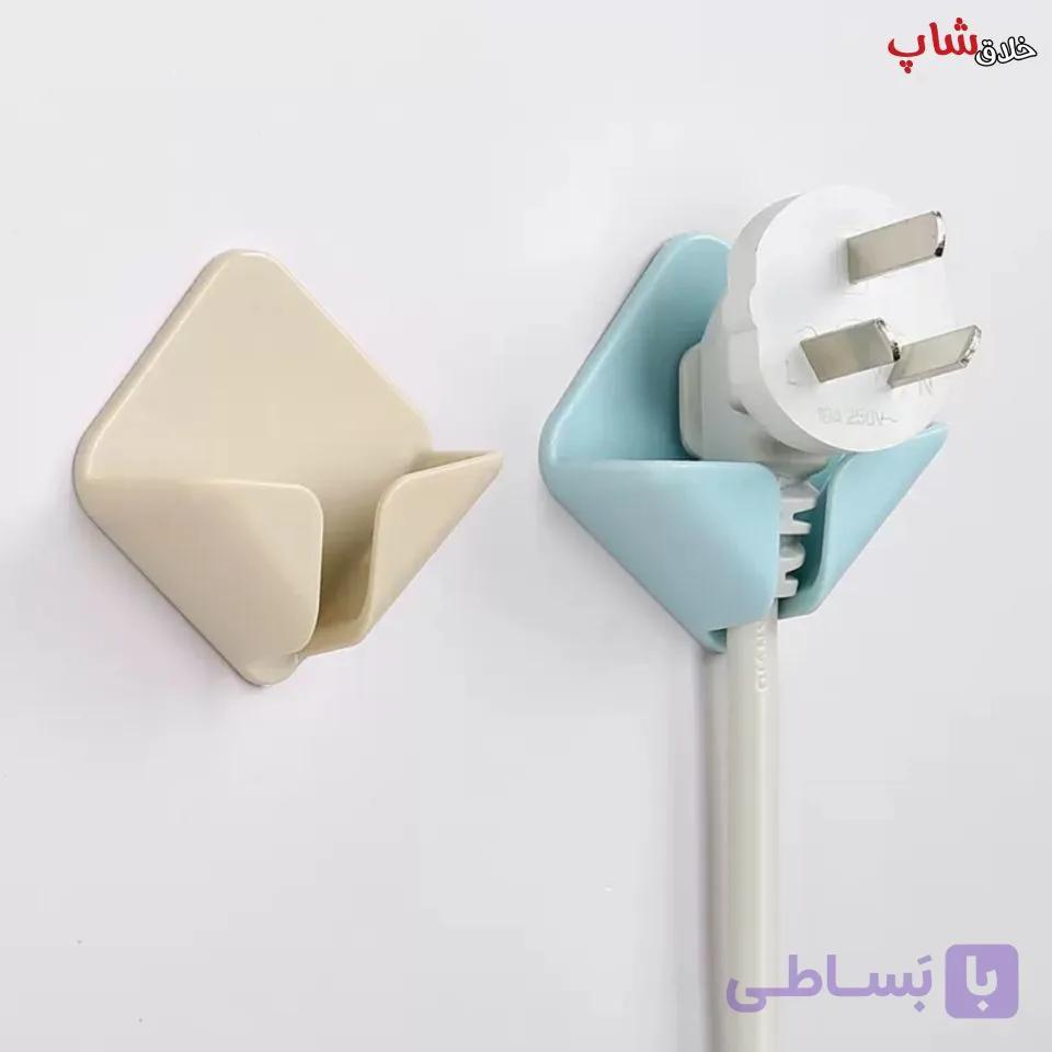 نگهدارنده دوشاخه برق چسبان بسته 4 عددی — تصویر 1