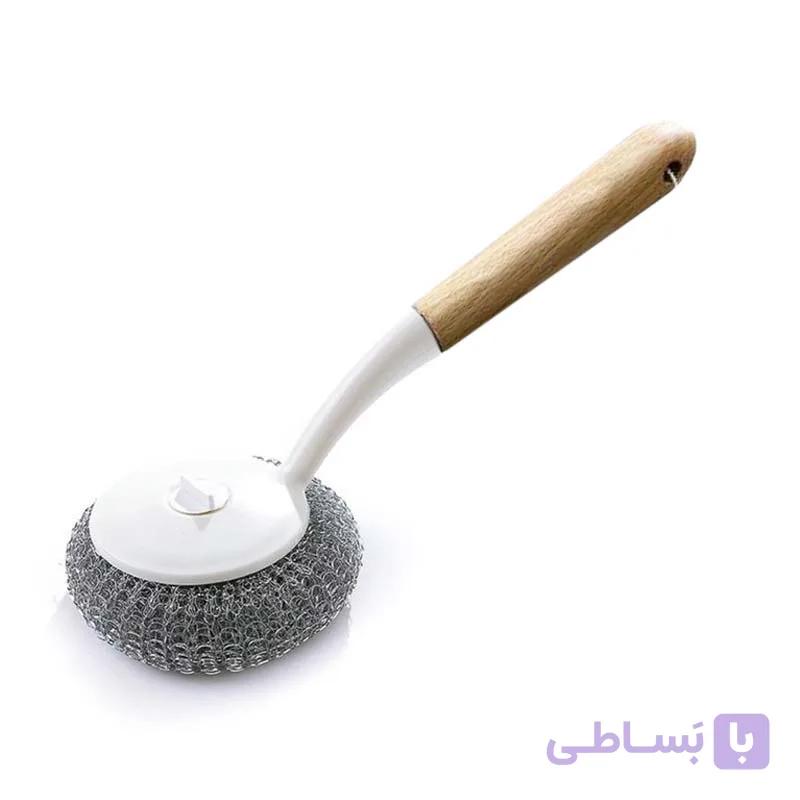 سیم ظرفشویی دسته دار چوبی مدل WS-kx299G — تصویر 1