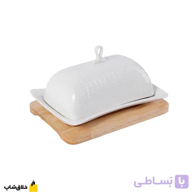 کره خوری سرامیک چوبی ریور طرح مستطیل کد 9439 — تصویر 1