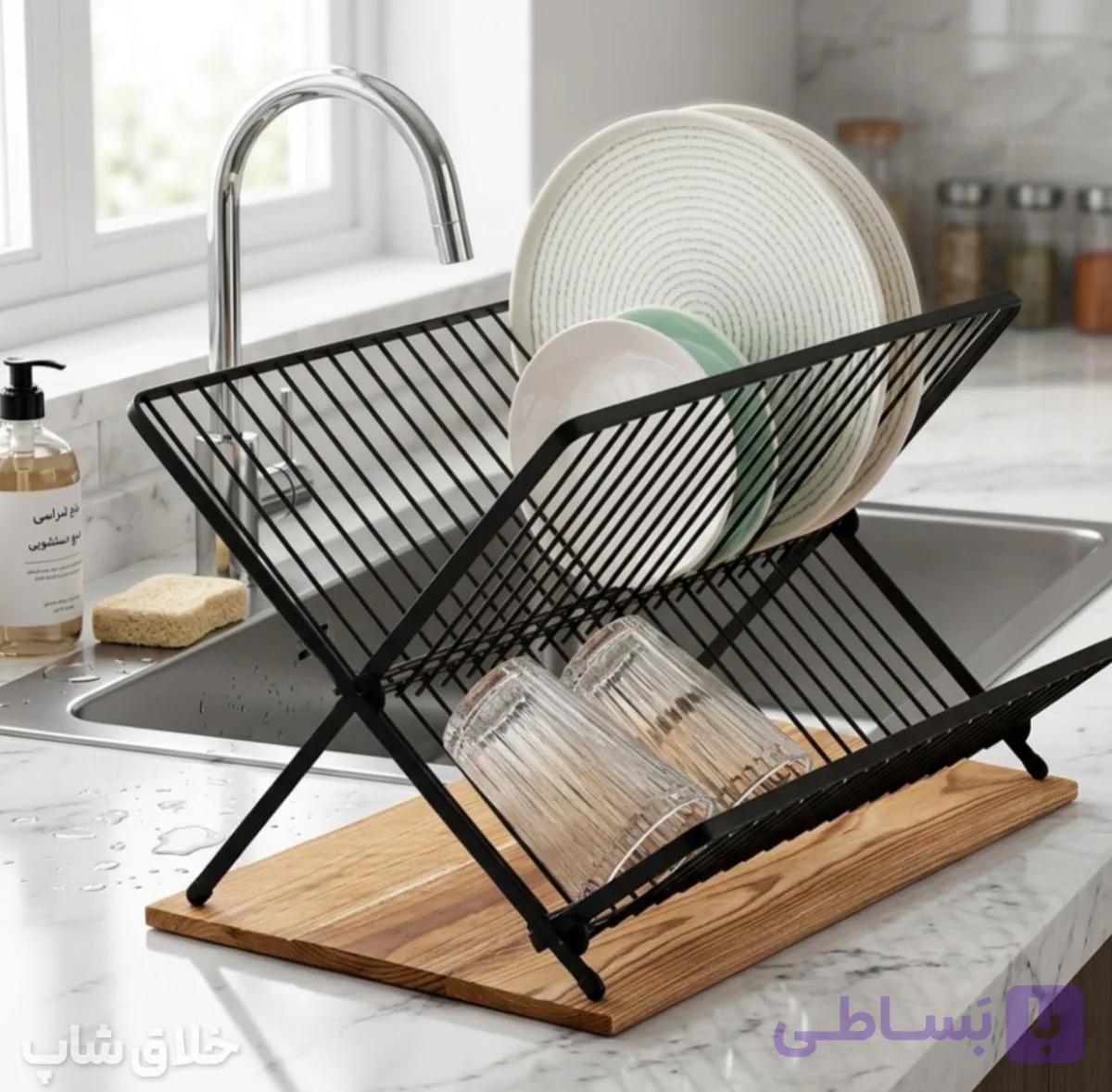 جا ظرفی کنار سینک تاشو مدل پاریس کد p40 — تصویر 1